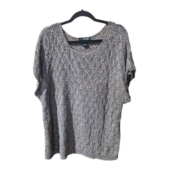WILLI SMITH Crochet Woven Top - Size 1X - Picture 1 of 9